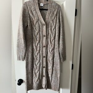 Cable Knit Button-Up Sparkles Sweater Cardigan. #4650